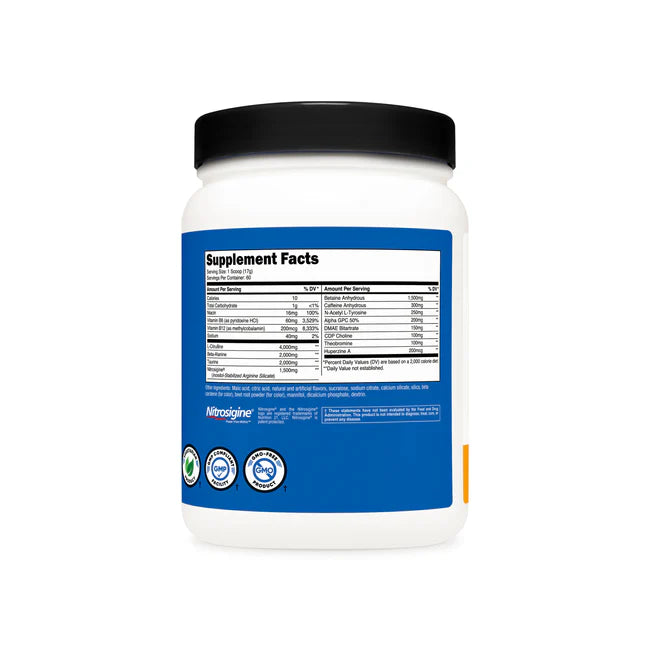 뉴트리코스트 프리엑스 프리워크아웃 파우더 – 에너지·펌핑 지원