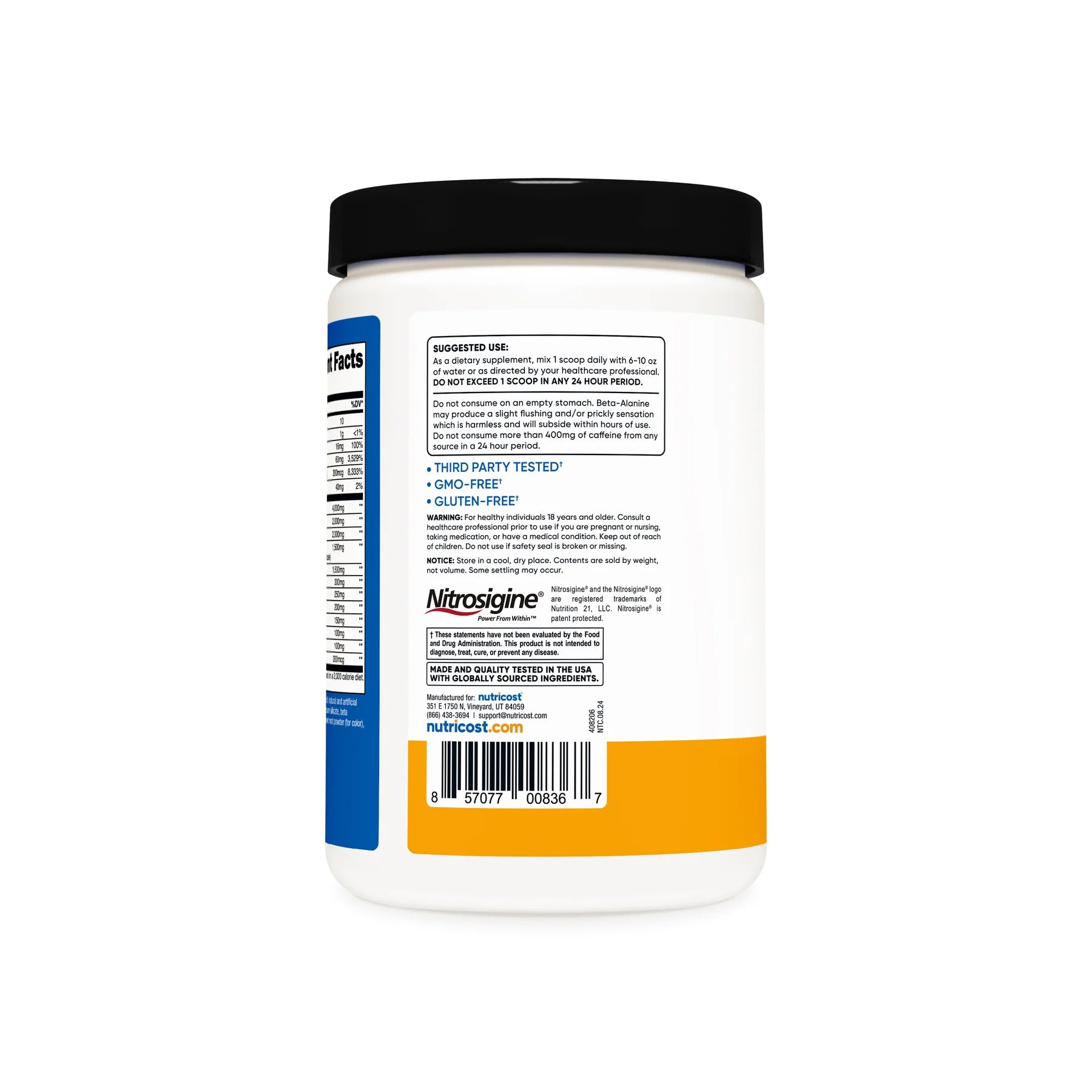 뉴트리코스트 프리엑스 프리워크아웃 파우더 – 에너지·펌핑 지원