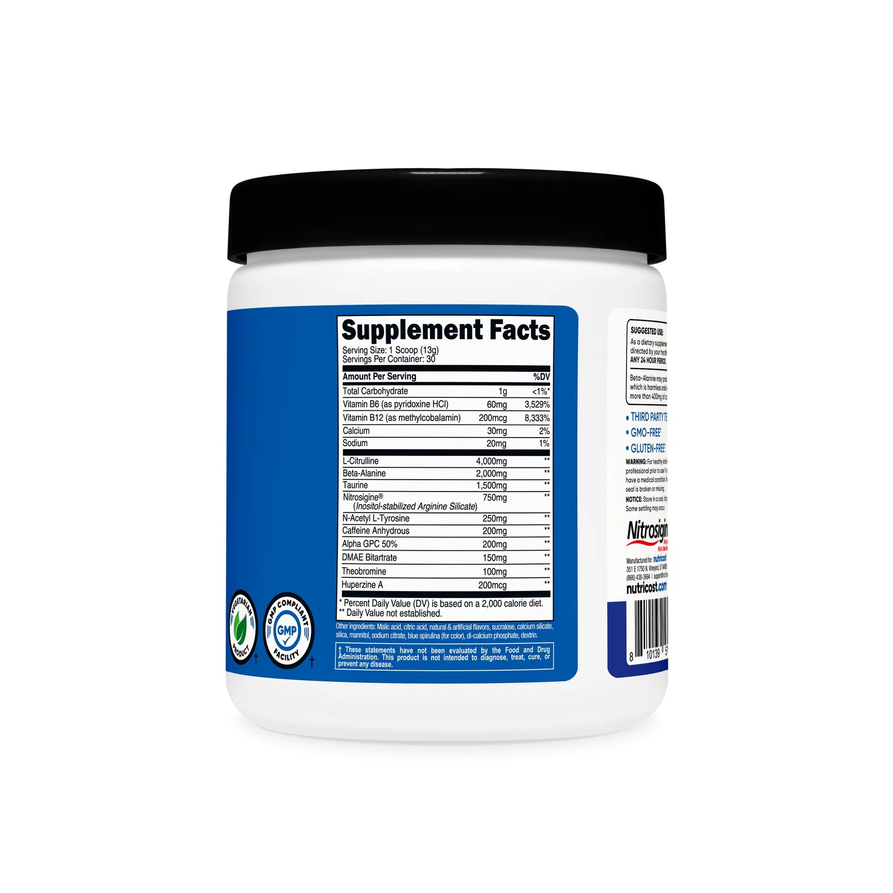 뉴트리코스트 프리워크아웃 컴플렉스 - 운동 전 퍼포먼스 향상과 집중·펌핑을 지원하는 프리워크아웃 컴플렉스