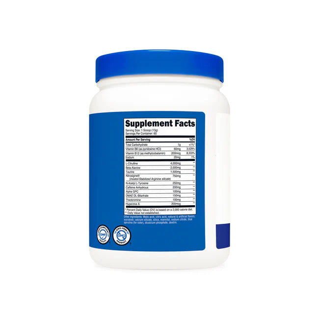 뉴트리코스트 프리워크아웃 컴플렉스 - 운동 전 퍼포먼스 향상과 집중·펌핑을 지원하는 프리워크아웃 컴플렉스