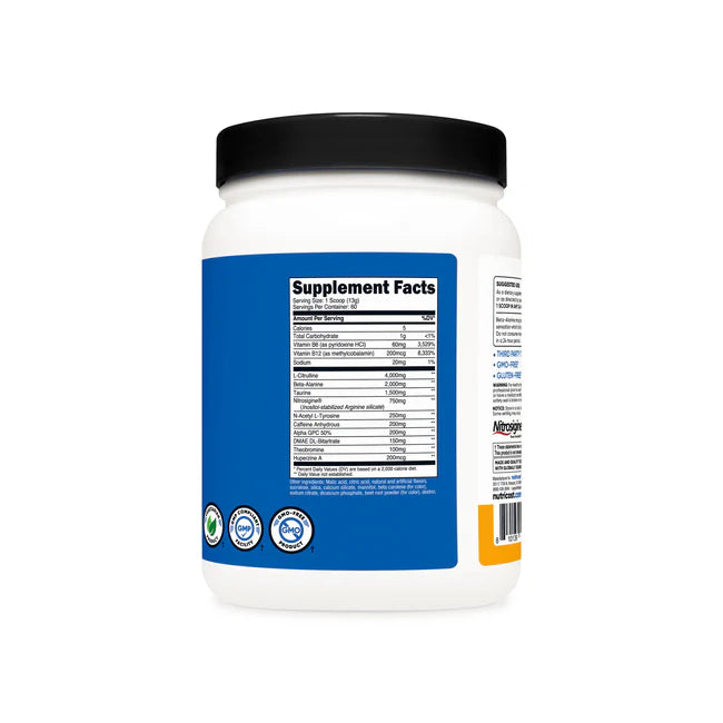 뉴트리코스트 프리워크아웃 컴플렉스 - 운동 전 퍼포먼스 향상과 집중·펌핑을 지원하는 프리워크아웃 컴플렉스