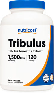 뉴트리코스트 트리불루스 테레스트리스 추출물 1500mg – 240캡슐 – 트리불루스 테레스트리스 추출물을 함유해 남성 활력 관리, 에너지 및 운동 퍼포먼스 유지에 도움