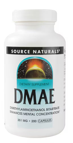 소스 내추럴스 DMAE 351mg – 200캡슐 – 장기 섭취용 캡슐 타입