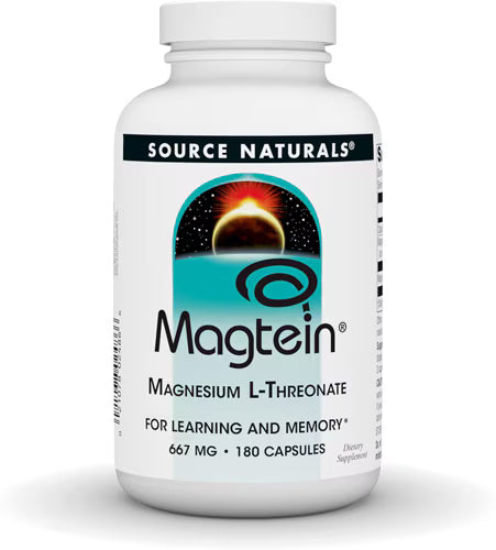 소스 내추럴스 맥테인™ 마그네슘 L-트레오네이트 667mg – 180캡슐 – 뇌 전달에 특화된 마그네슘으로 기억력·인지 기능 보조