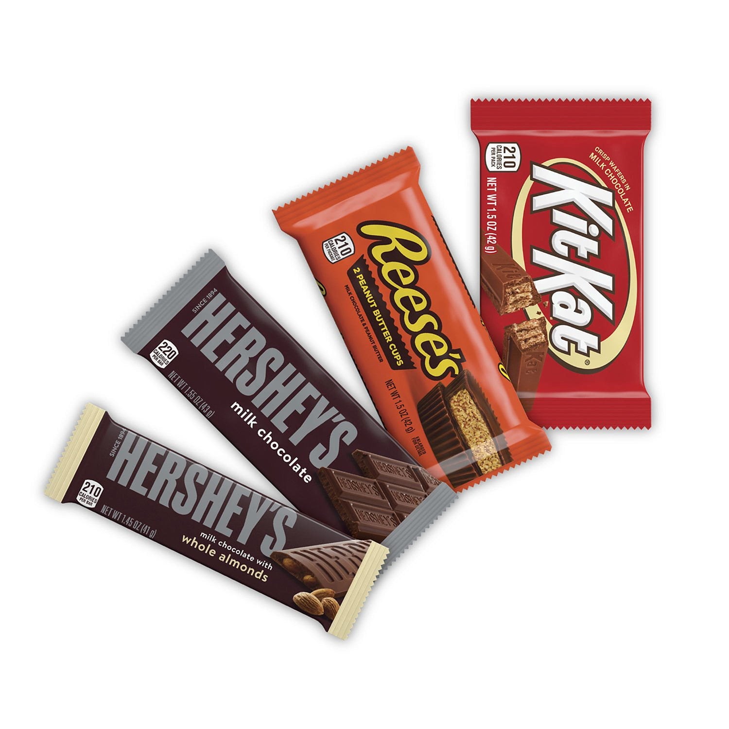 허쉬(HERSHEY'S) 버라이어티팩 밀크 초콜릿 캔디 30팩 — 다양한 미니 초콜릿 세트
