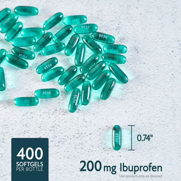 멤버스마크 이부프로펜 200mg 소프트젤 두통·근육통·생리통 진통 해열제 400캡슐