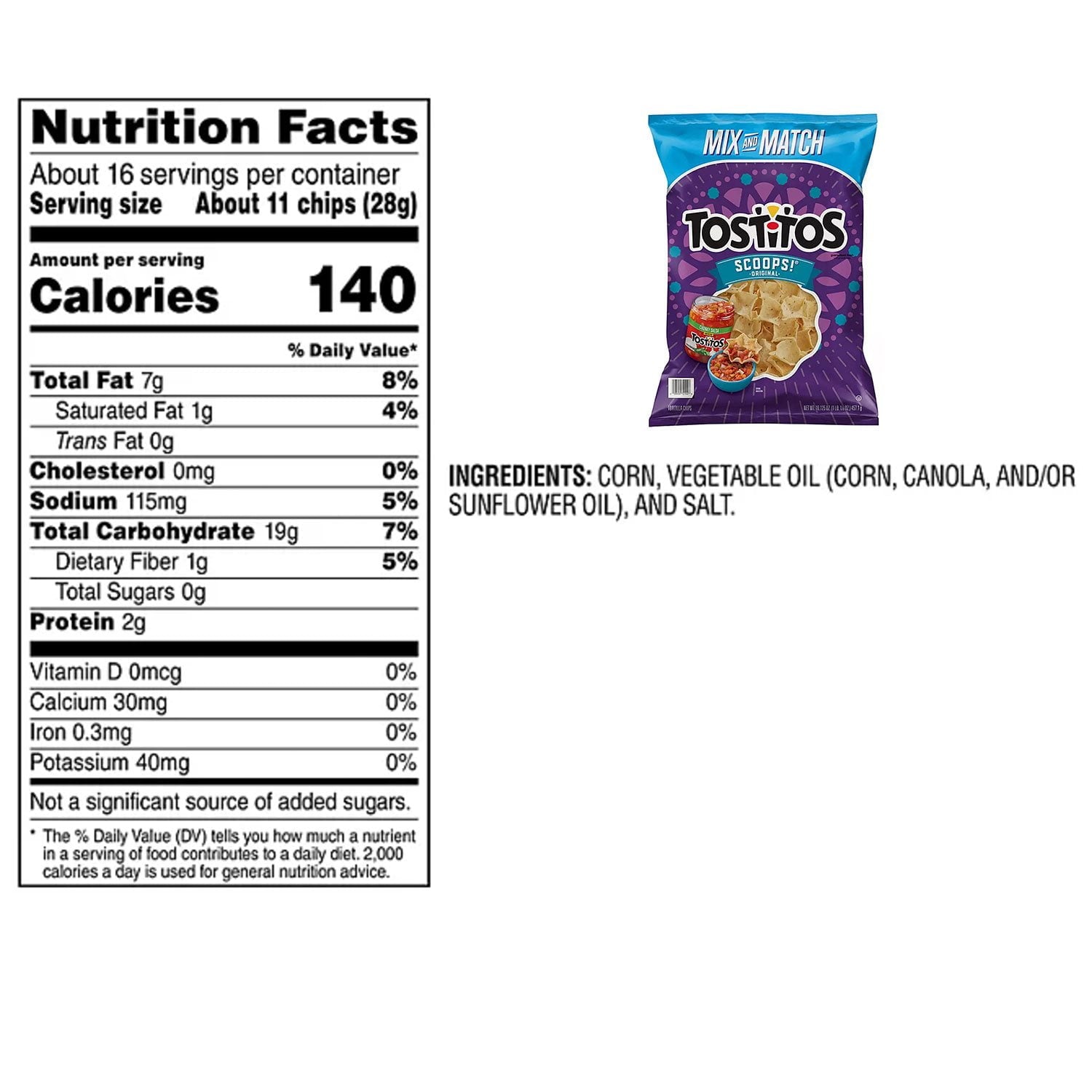 Tostitos Scoops! Original Tortilla Chips, 16.125 oz.