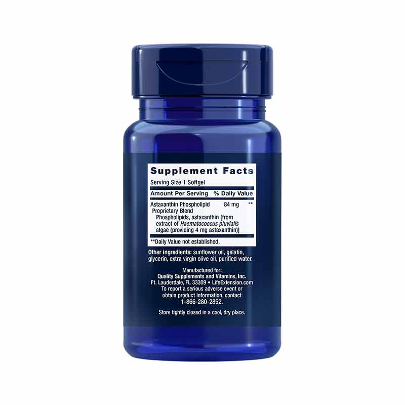 Life Extension Astaxanthin with Phospholipids, 4 mg, 30 softgels