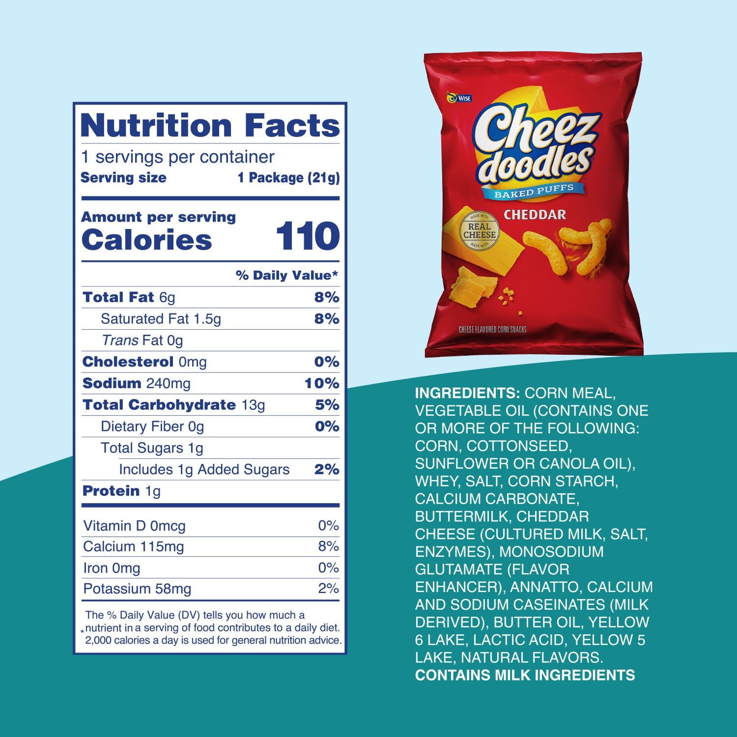 와이즈 스낵 버라이어티 팩, 5종 다양한맛  50팩