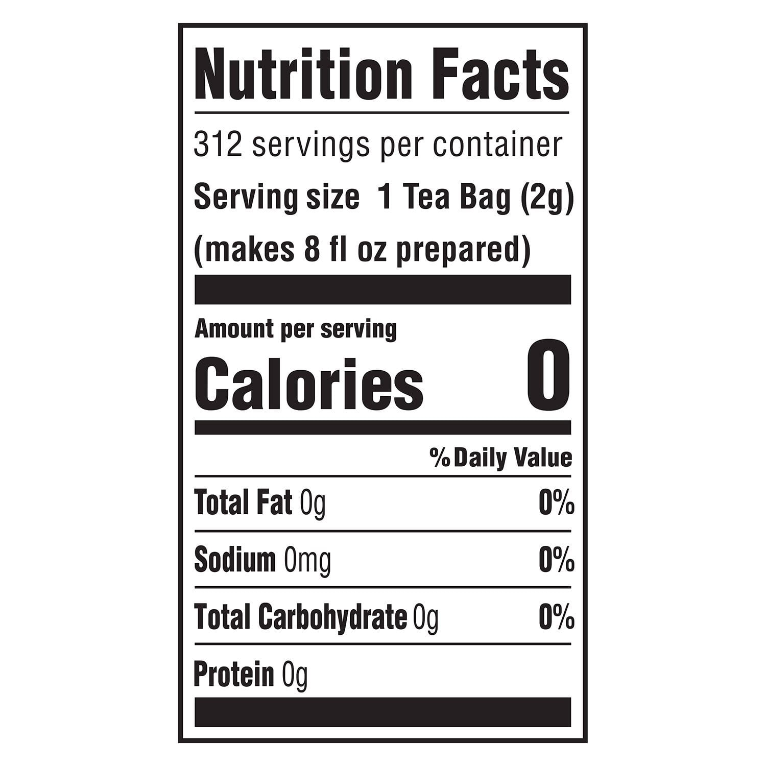 립톤 블랙티 티백 312 ct – 일상용으로 적합한 대용량 홍차 티백