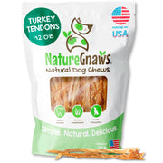 네이처 노즈 USA 터키 텐던 12 oz – 단백질 풍부한 칠면조 힘줄 간식