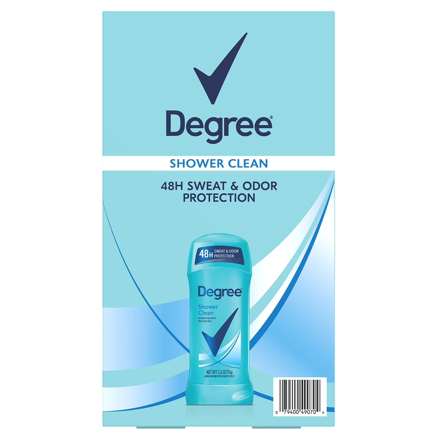 디그리 안티퍼스피런트 데오드란트 샤워 클린 2.6 oz., 5 pk. – 샤워 후처럼 깔끔한 향으로 일상적인 땀과 냄새 관리를 편안하게 도와줍니다