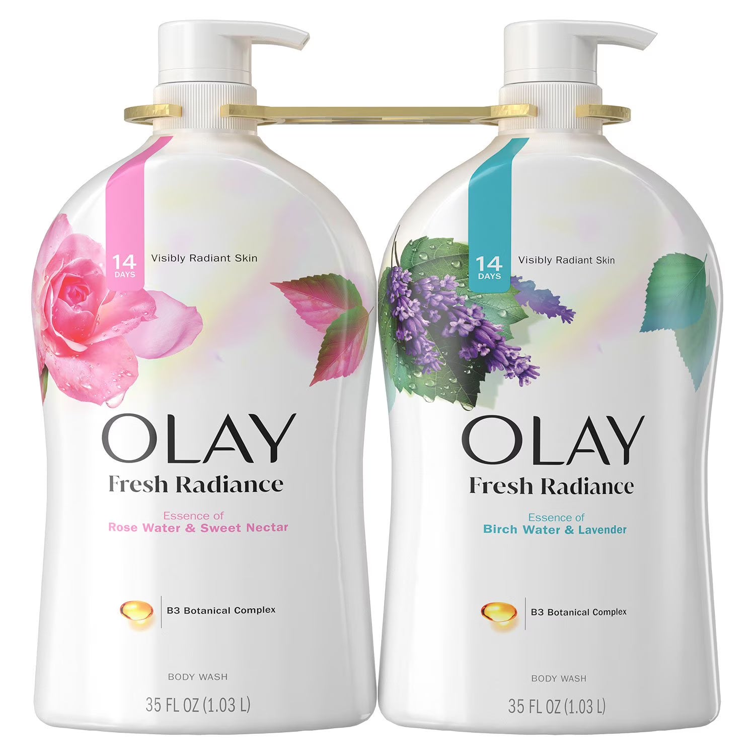 올레이 프레시 아웃라스트 바디워시 비타민 B3 콤플렉스 35 oz., 2 pk. – 산뜻한 향과 깔끔한 세정감, 데일리 사용에 적합한 바디워시