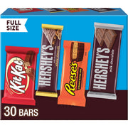 허쉬(HERSHEY'S) 버라이어티팩 밀크 초콜릿 캔디 30팩 — 다양한 미니 초콜릿 세트