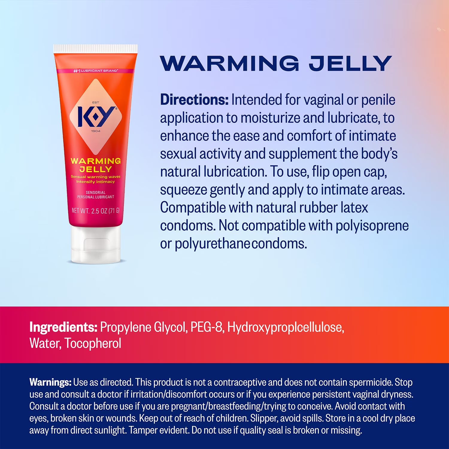 K-Y 듀얼팩 퍼스널 윤활젤 2종 세트 – 울트라젤 4.5 fl oz + 워밍 젤리 2.5 fl oz