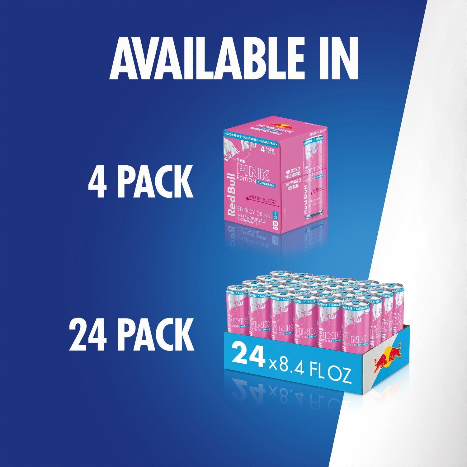 레드불 슈가프리 핑크 에디션 8.4 fl. oz × 24 – 무설탕 베리 계열