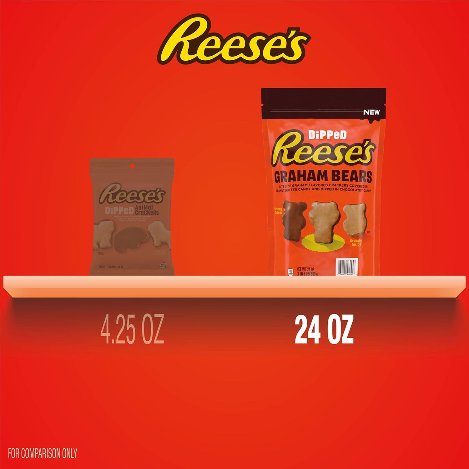 리시스 초콜릿 피넛버터 디핑 그래함 베어 24oz — 고소·달콤 초콜릿 코팅 그래함