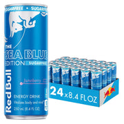 레드불 슈가프리 씨 블루 에디션 8.4 fl. oz × 24 – 블루베리 맛