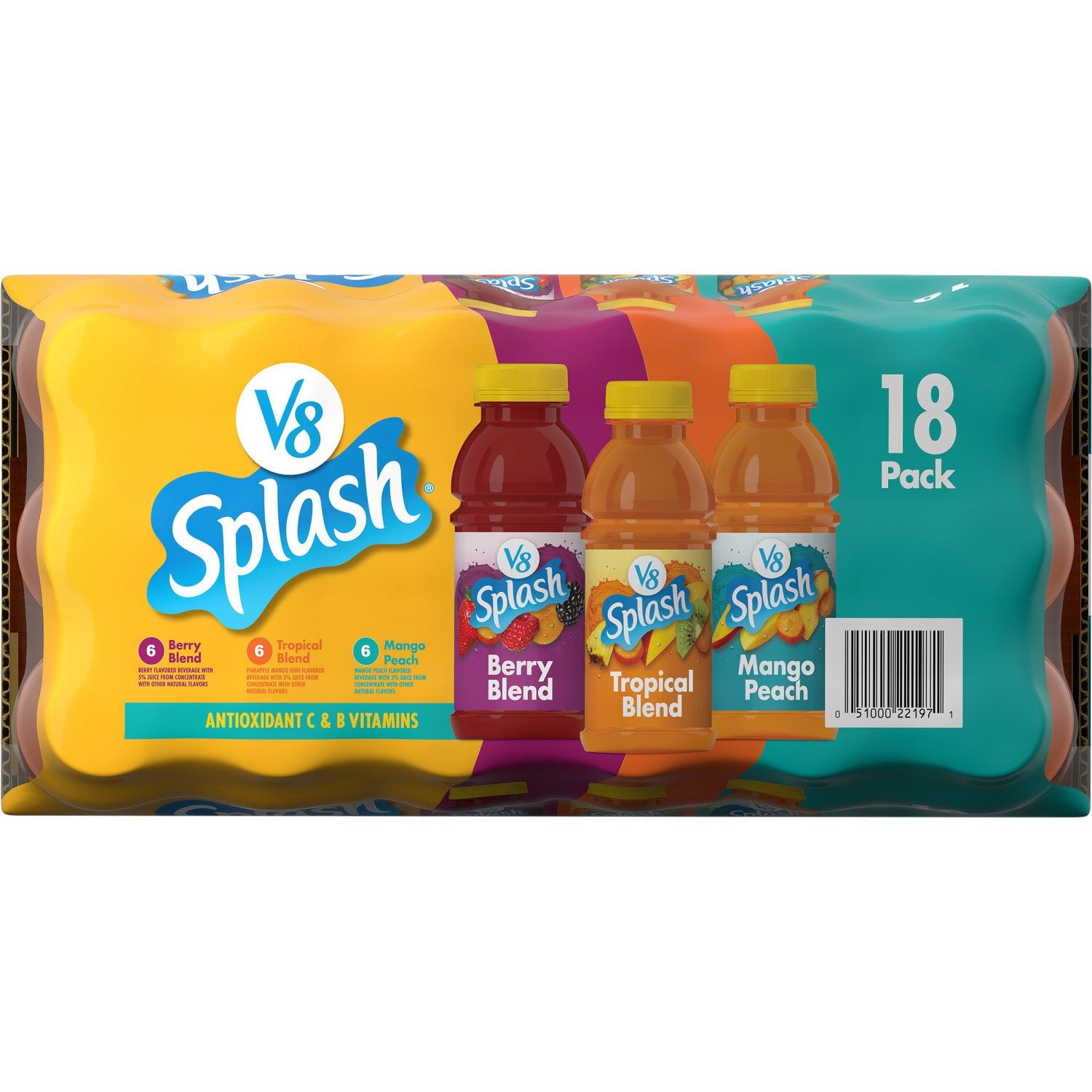 V8 스플래시 버라이어티 12 fl. oz × 18 – 과일+채소 블렌드