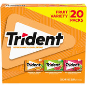 트라이던트 과일맛 껌 14 pcs × 20 pk – 과일 향 무설탕 껌