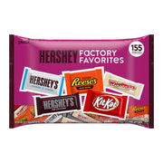 허쉬(HERSHEY'S) 어소티드 초콜릿 팩토리 페이버릿 스낵사이즈 155개