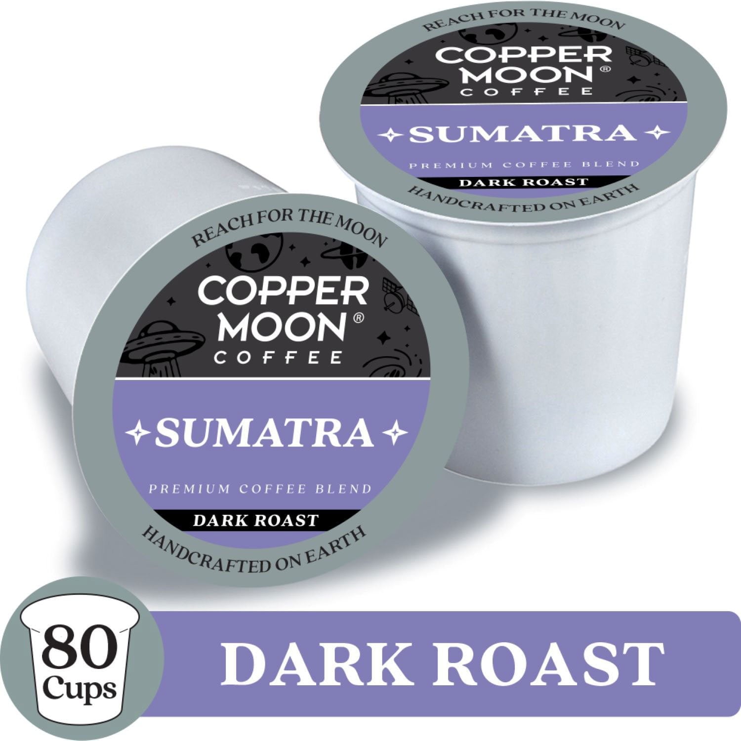 카퍼문 수마트라 다크 로스트 커피 캡슐 80 ct – 묵직하고 깊은 풍미
