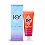 K-Y 퍼스널 윤활제 듀얼팩 Ultragel 4.5 fl oz 및 Warming Jelly 2.5 fl oz