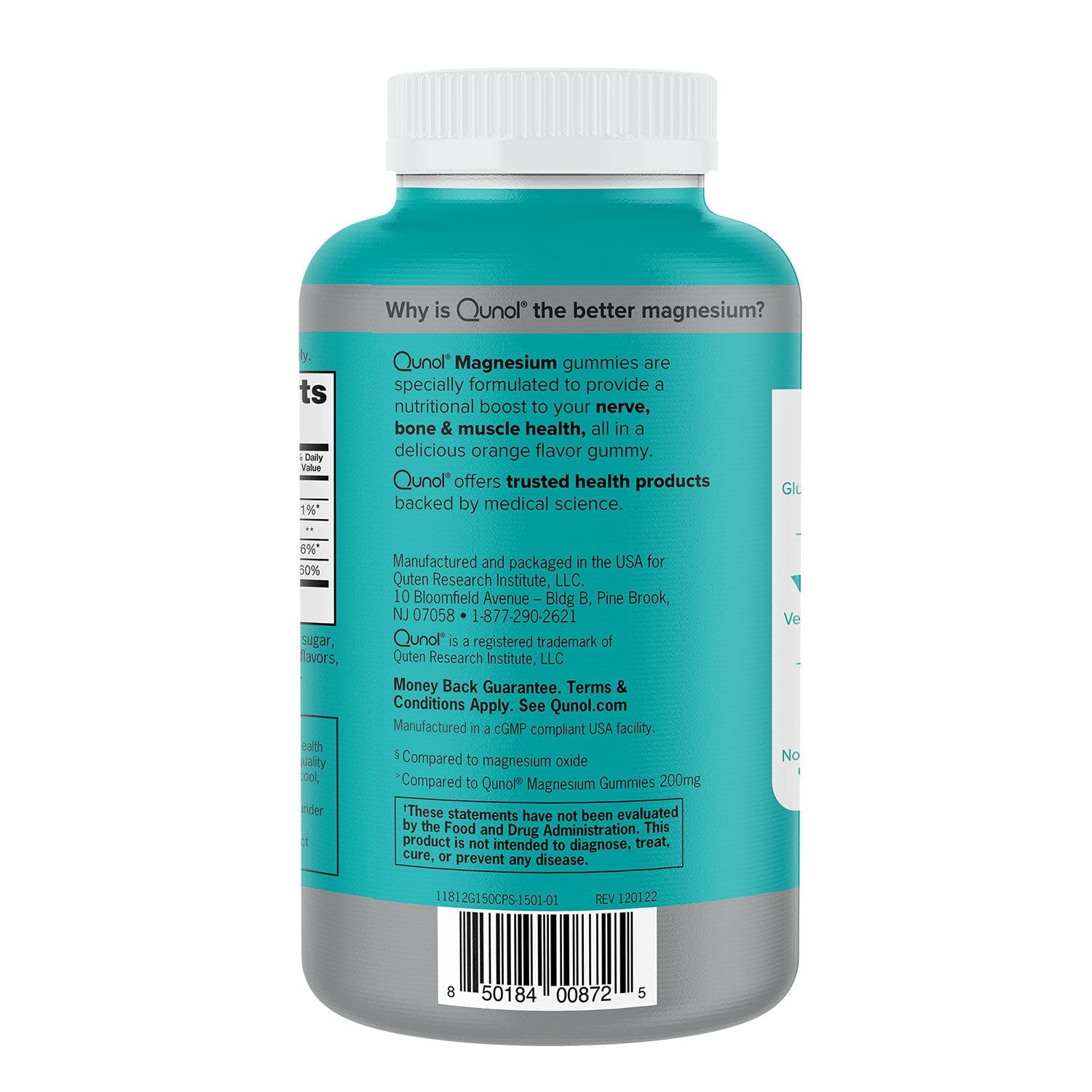 큐놀 엑스트라 스트렝스 마그네슘 시트레이트 구미 250mg, 150개입