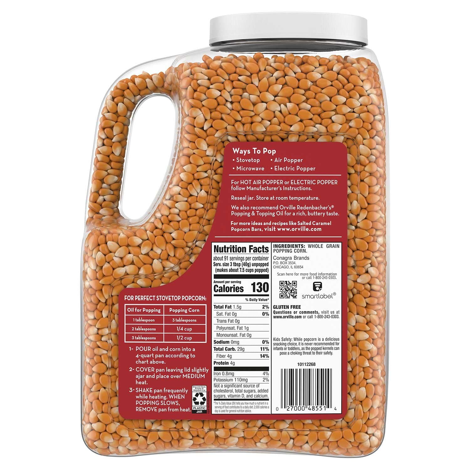 오빌 레드엔바처 고메 팝콘 커널 – 8lbs