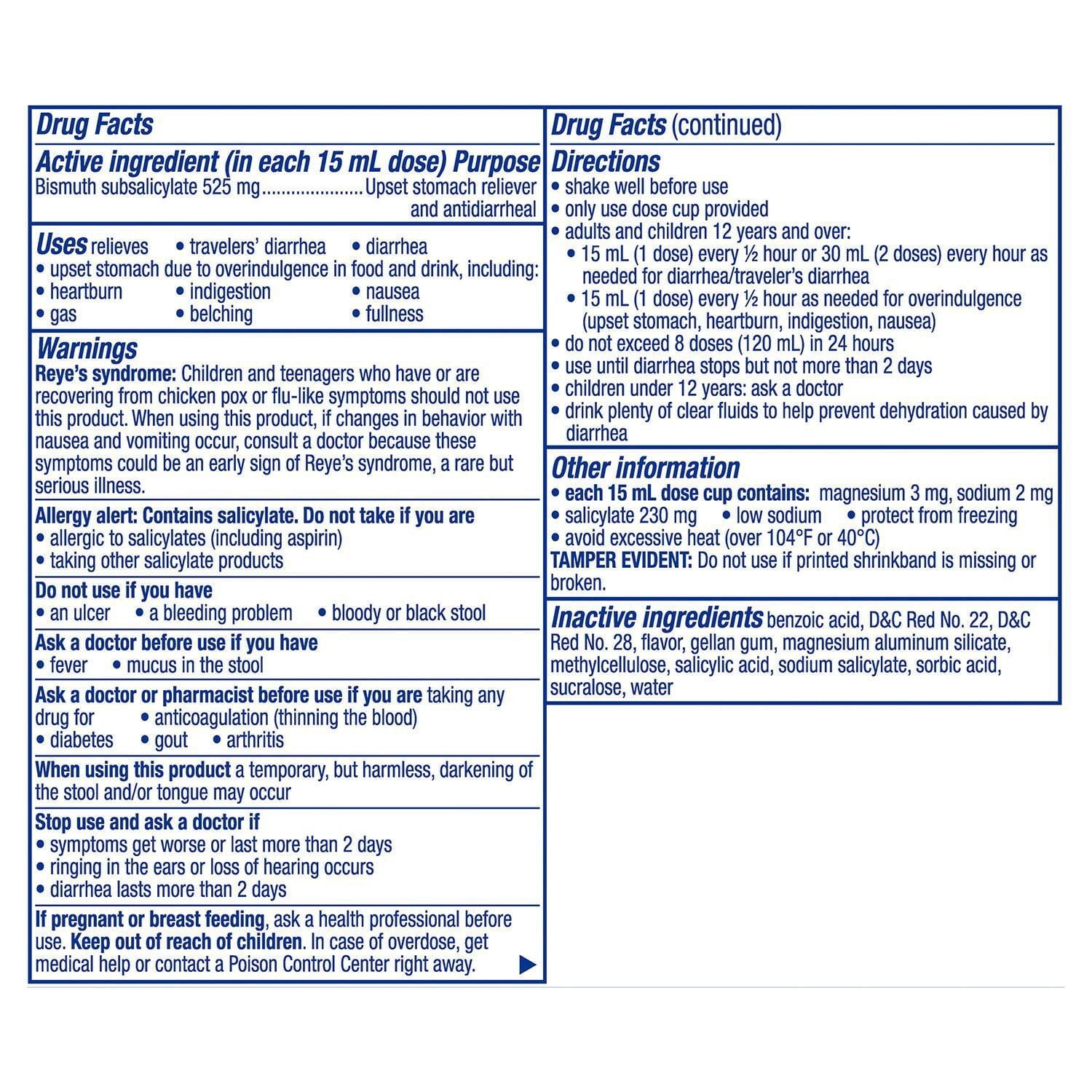 펩토비스몰 울트라 액상 3팩 – 소화불량·설사·속쓰림 케어
