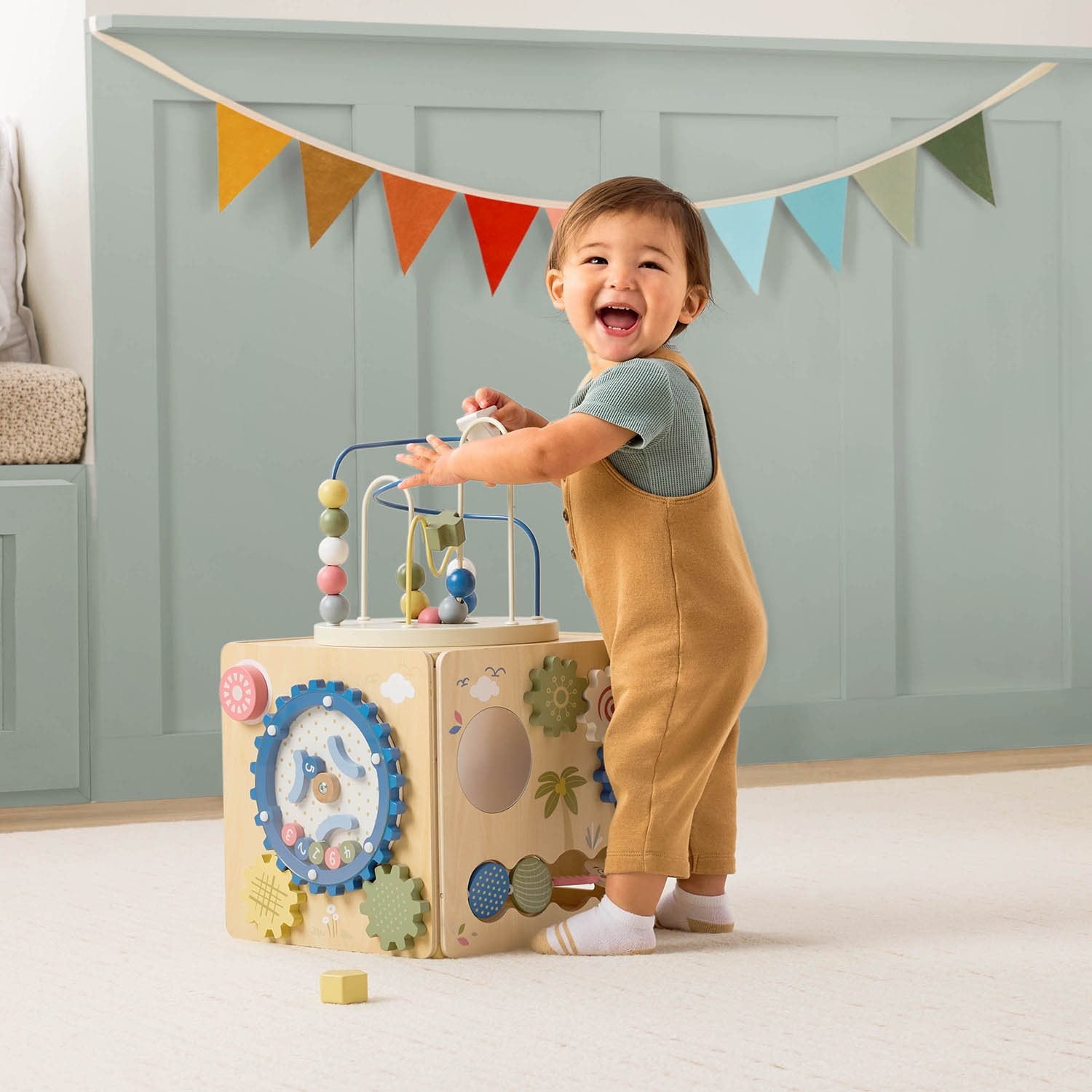 멤버스마크 대형 우드 액티비티 큐브 – 소근육·두뇌발달 멀티 놀이 블록