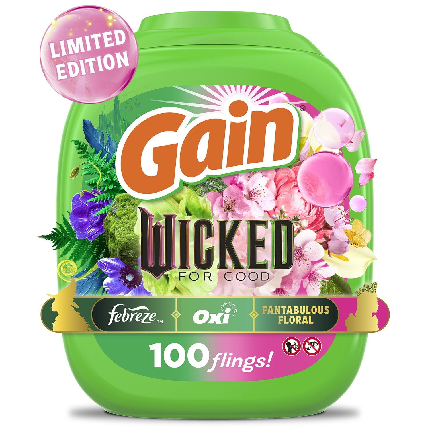 게인 플링스 위키드 포 굿 리미티드 3-in-1 캡슐세제 – 100ct