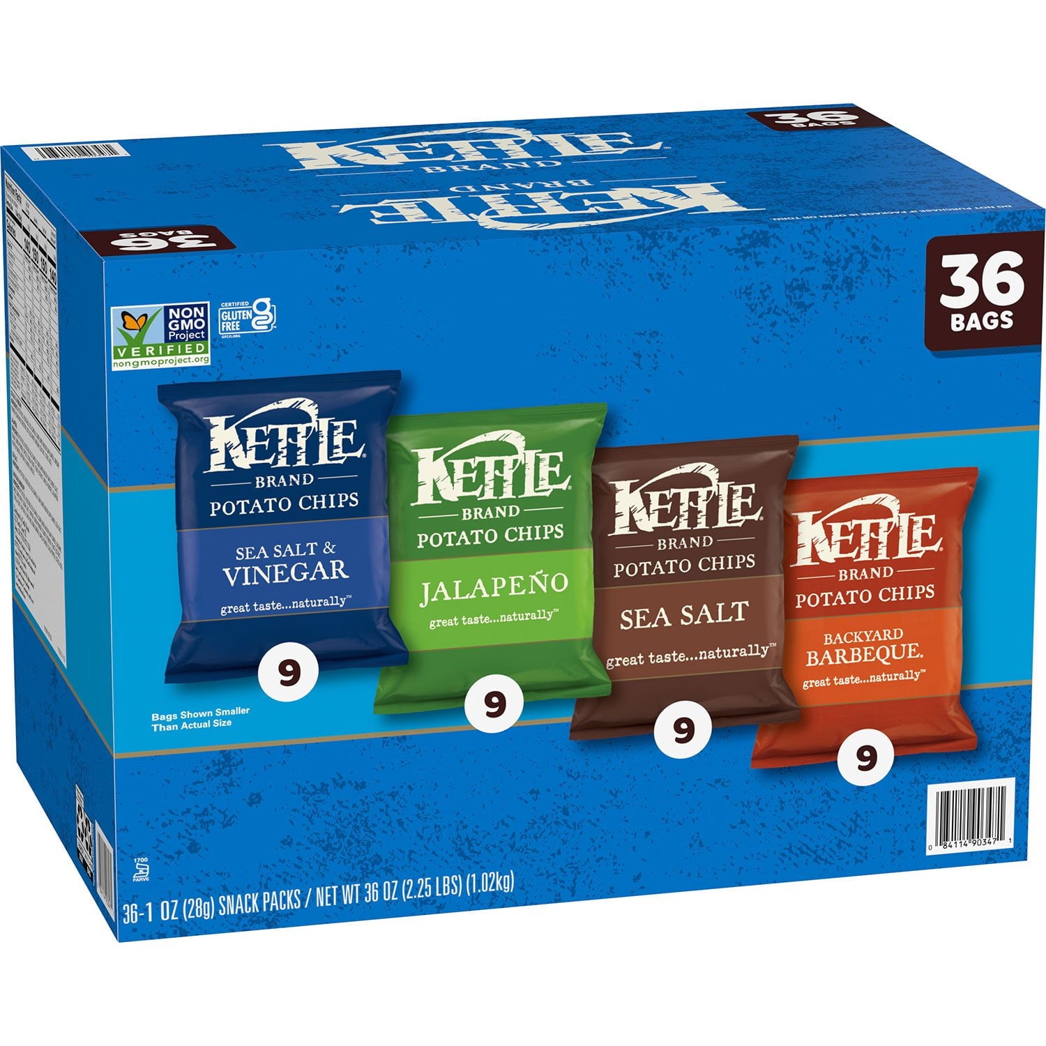 케틀 포테이토칩 버라이어티팩 1oz × 36팩