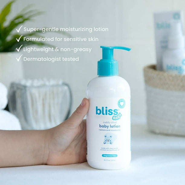블리스(Bliss) 베이비 배스 번들 2-in-1 샴푸+바디워시 & 로션 8oz × 2 — 저자극 보습 케어
