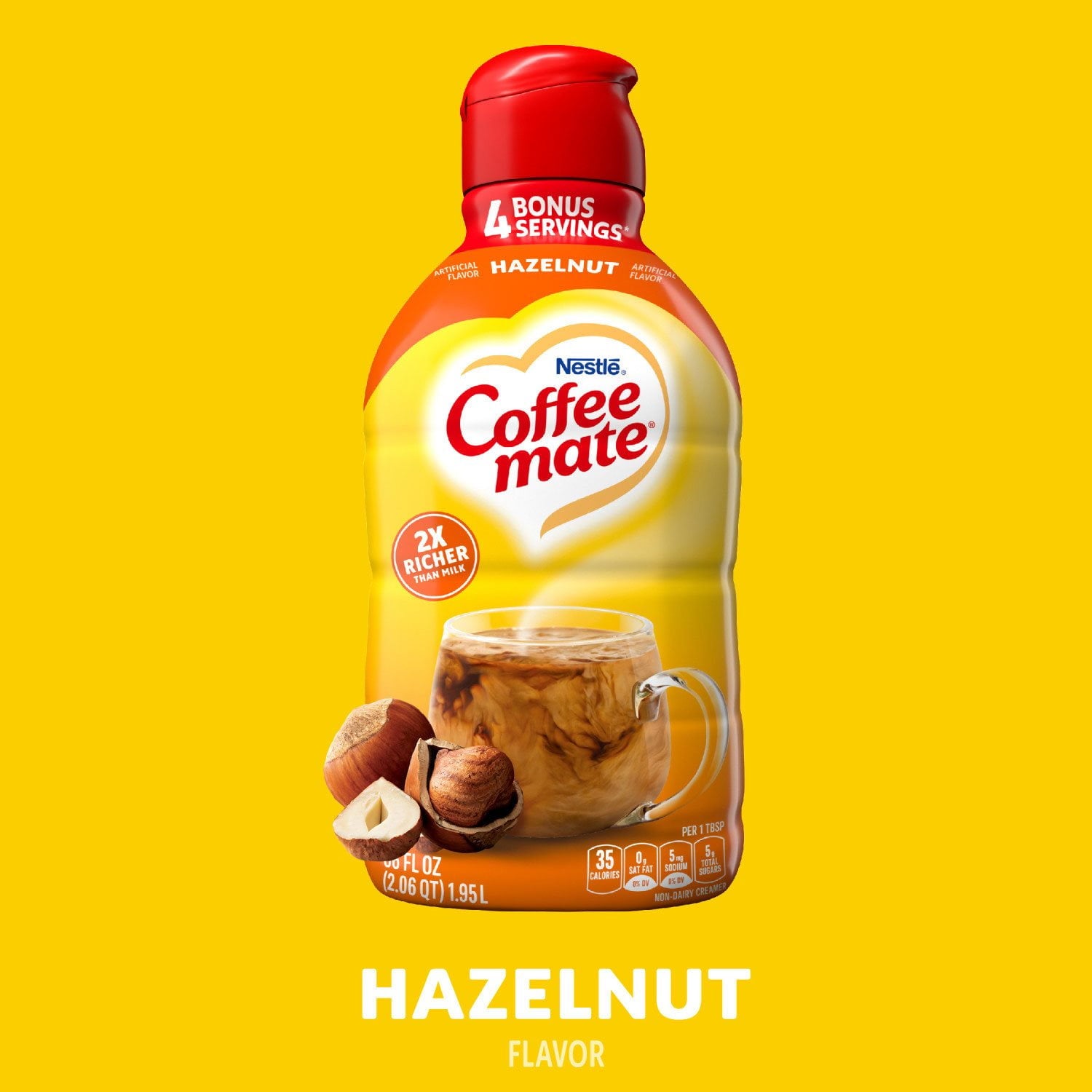 네슬레 커피메이트 논데어리 리퀴드 크리머 헤이즐넛 66 fl oz – 무유당 헤이즐넛 크리머