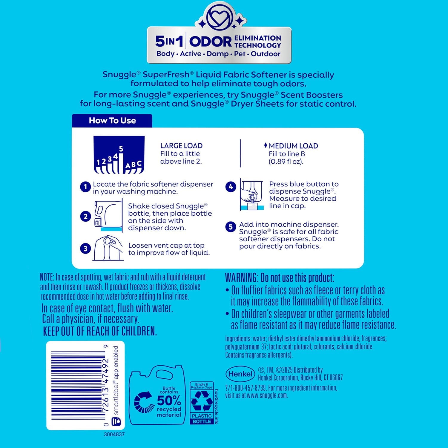 스너글 슈퍼프레시 모닝브리즈 액상 섬유유연제 138.4oz