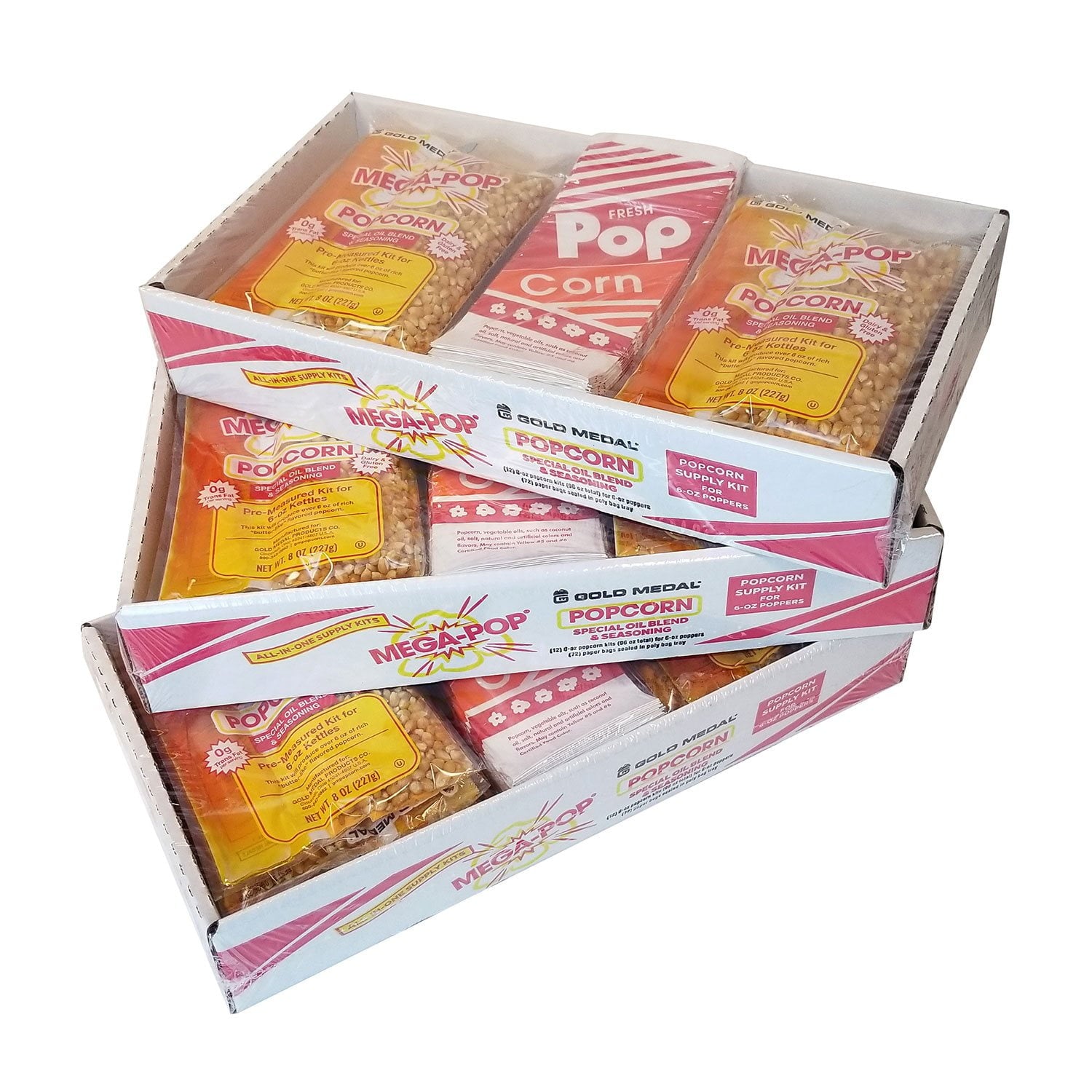 골드메달 메가팝 팝콘 키트 – 6oz 팝퍼용