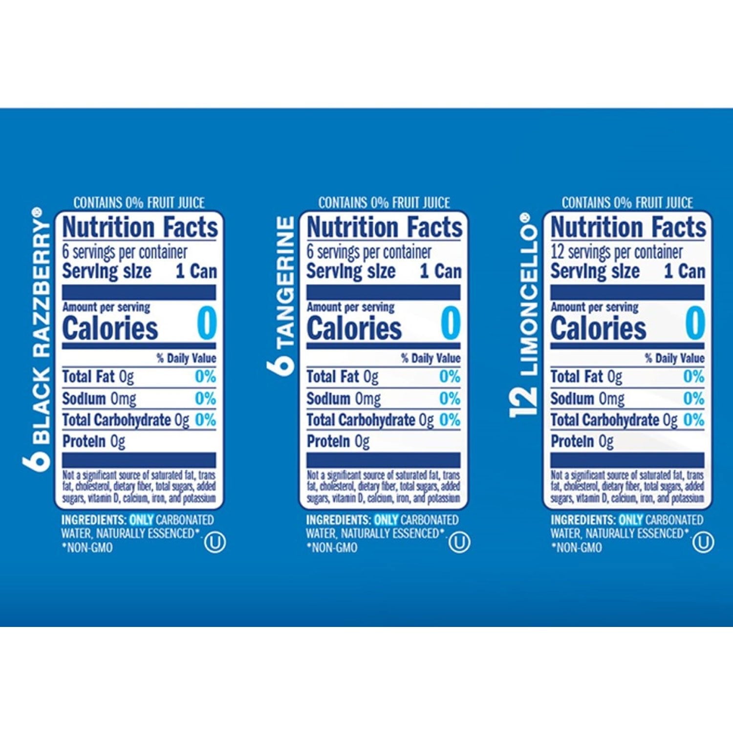 라크로이 스파클링 워터 버라이어티 팩 12 fl. oz × 24 – 인공감미료 없는 천연향 탄산수