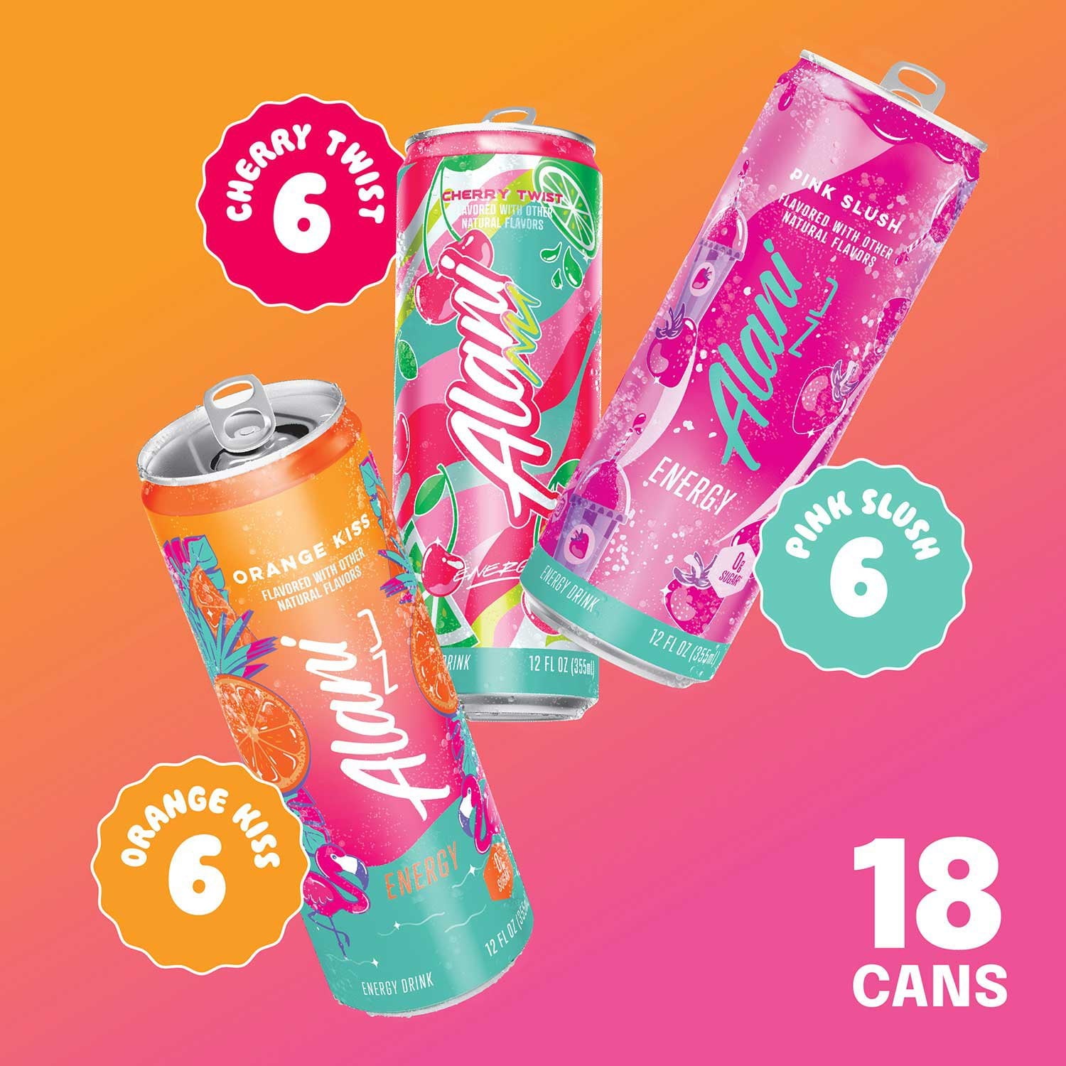 알라니 누 에너지 버라이어티 12 fl. oz × 18 – 여성 타깃 에너지