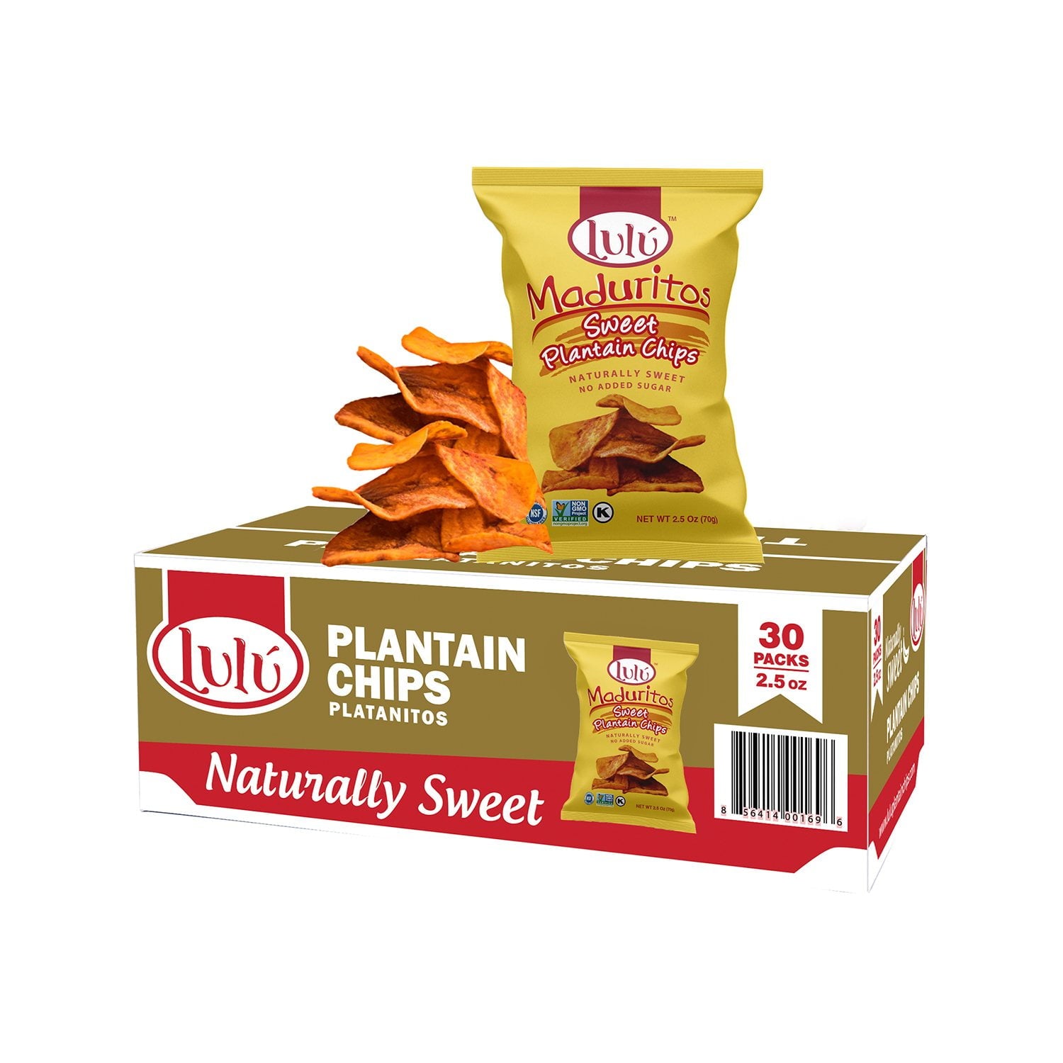 룰루 스위트 플랜틴 칩스 – 달콤 바삭 플랜틴칩, 2.5oz x 30팩