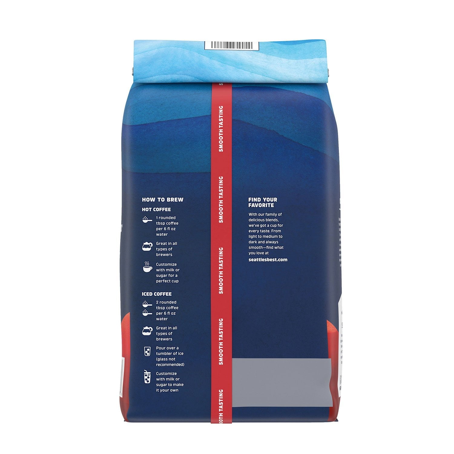 시애틀즈 베스트 6번가 비스트로 커피 32 oz – 진하고 산미 적은 미디엄다크 커피
