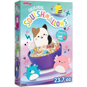 켈로그 스퀴시멜로우 아침 시리얼 23.7oz – 귀여운 캐릭터 테마와 달콤한 맛으로 즐겁게 먹는 바삭한 시리얼