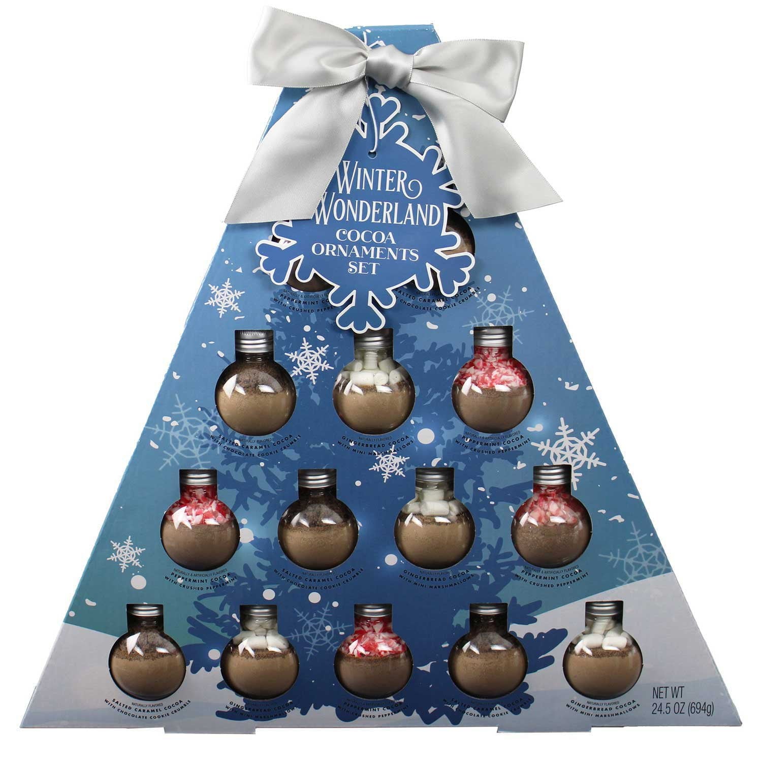 윈터 원더랜드 코코아 오너먼트 세트, 14개 — 크리스마스 트리 초코볼