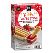 멤버스마크 PB&J 웨이퍼 스틱 – 피넛버터·젤리 맛, 12팩