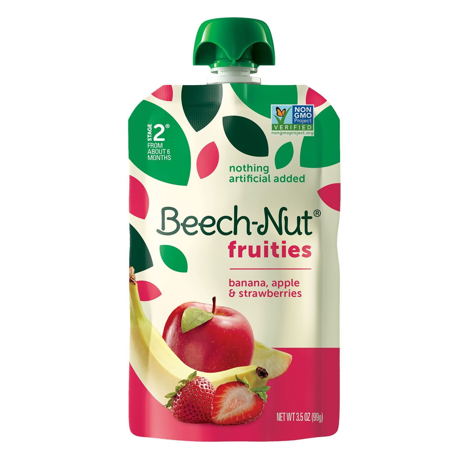 비치넛 베지&프루티스 스테이지2 파우치 3.5oz × 18팩 — 채소·과일 혼합 이유식