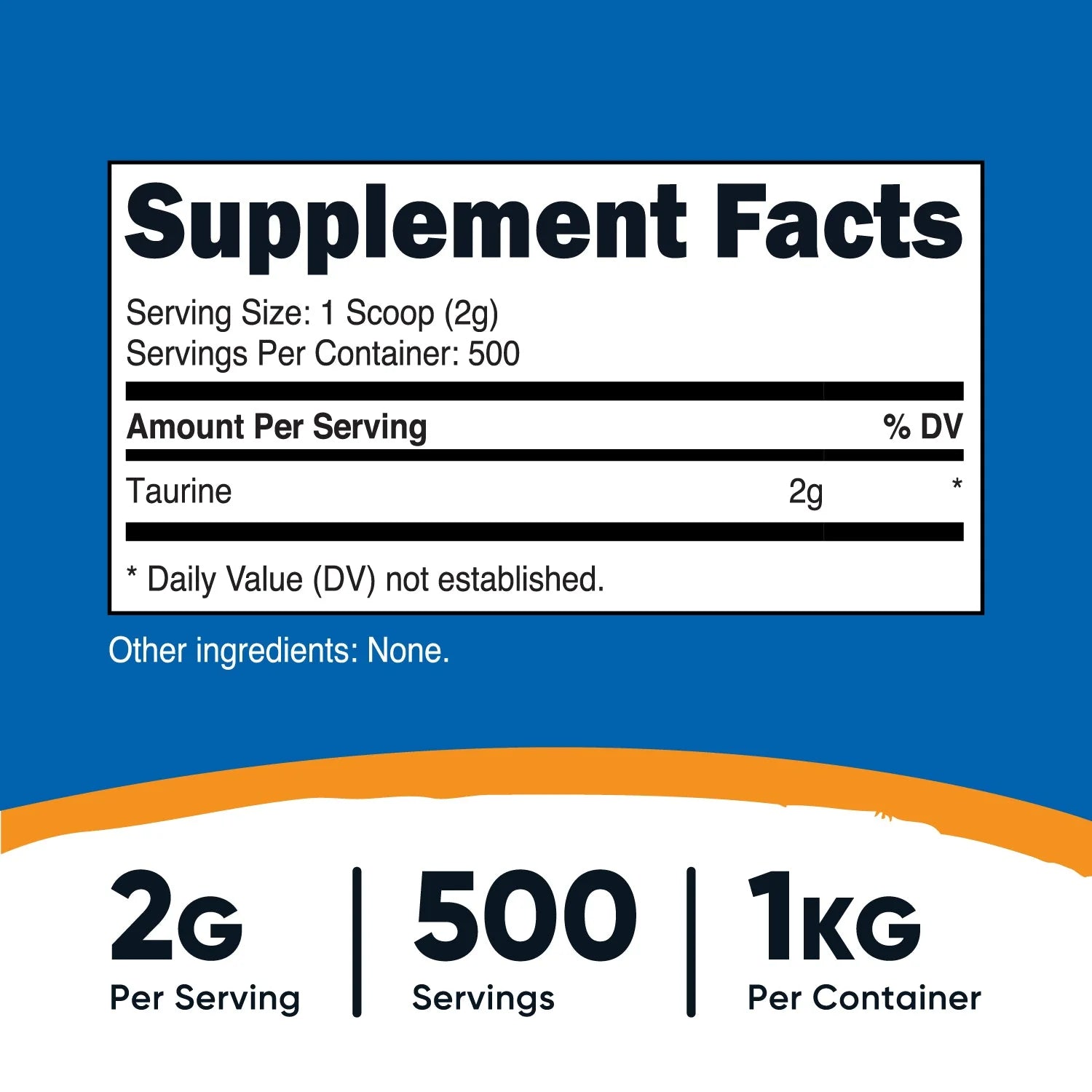 뉴트리코스트 타우린 파우더 – 에너지 대사와 운동 컨디션 관리를 위한 아미노산 파우더