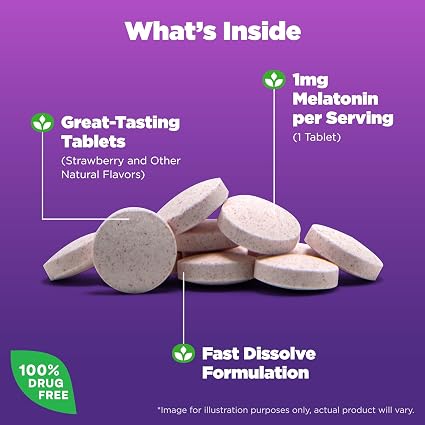 나트롤 멜라토닌 1mg 200정 제품 특징 안내