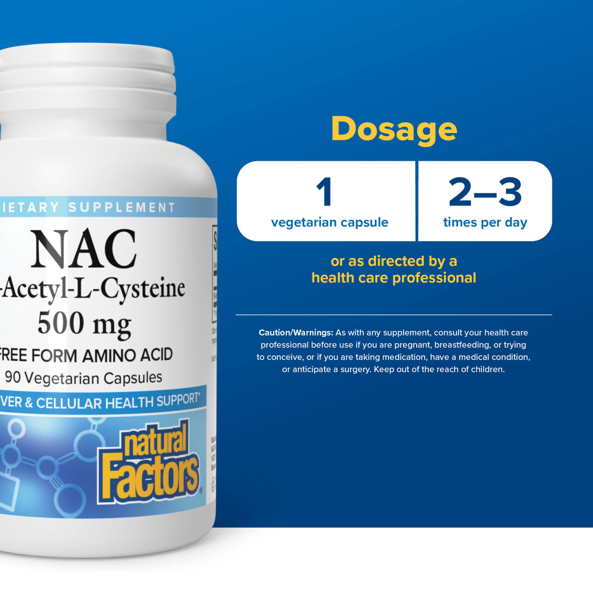 내추럴팩터스 NAC 500mg 베지 캡슐 90정 90캡슐 제품 상세 안내