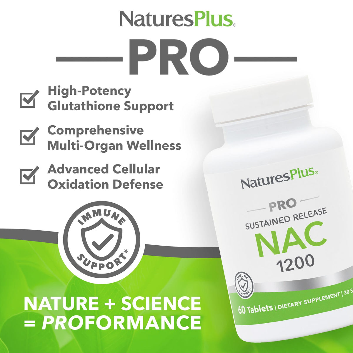 네이처스플러스 프로 NAC 1200 서방형 정제 60정 – 1정 600mg 제품 상세 안내