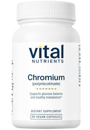 바이탈 뉴트리언스 크롬 폴리니코티네이트 200mcg – 90캡슐 – 크로뮴 성분을 함유해 혈당 대사 관리, 탄수화물·지방 대사 컨디션 관리